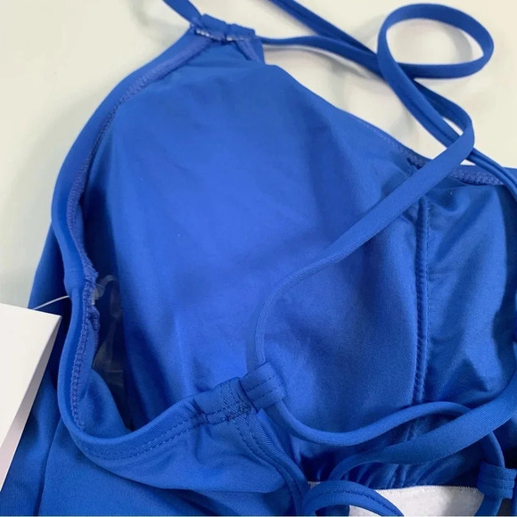 La Blanca Tummy Control Island Goddess One Piece Swimsuit Capri Blue Size 6 NWT - Picture 6 of 8